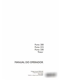 Case Puma 200, 215, 230 tractor pdf operator's manual PT
