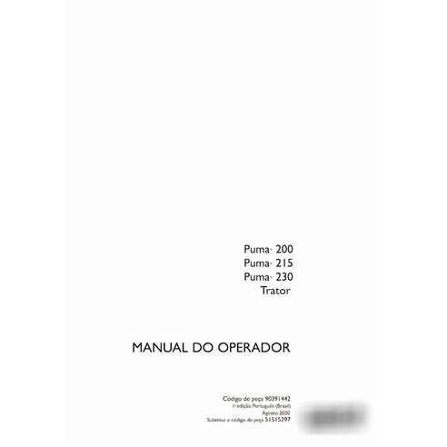 Manuel de l'opérateur pdf pour tracteur Case Puma 200, 215, 230 PT