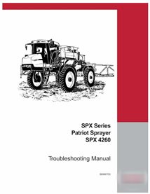 Case Patriot SPX 4260 sprayer pdf troubleshooting manual 
