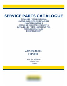 Catálogo de piezas pdf de cosechadora New Holland CR5080