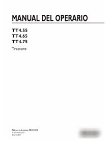New Holland TT4.55, TT4.65, TT4 tractor manual del operador pdf ES