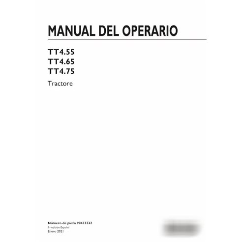 New Holland TT4.55, TT4.65, TT4 tractor pdf operator's manual ES