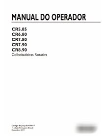 New Holland CR5.85, CR6.80, CR6.90, CR7.90, CR8 combinan el manual del operador en pdf PT