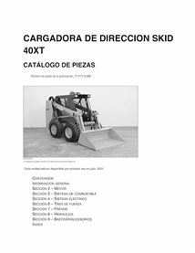 Catalogue de pièces pdf pour chargeuse compacte Case 40XT ES