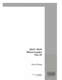 Catálogo de piezas en pdf del cargador de ruedas Case 821F, 921F Tier 4