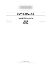 Catalogue de pièces pdf pour tractopelle New Holland B95B Tier 3