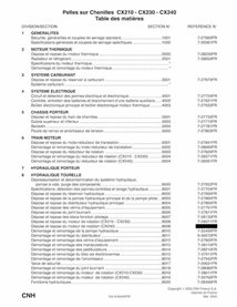 Case CX210, CX230, CX240 excavadora pdf manual de servicio FR