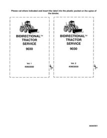 Manual de servicio del tractor New Holland 9030 en pdf.