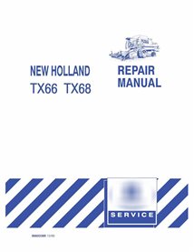 Manual de reparación en pdf de la cosechadora New Holland TX66, TX68