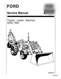 New Holland 6500, 7500 backhoe loader pdf service manual 