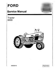 Manual de servicio en pdf del tractor New Holland Ford Serie 6000
