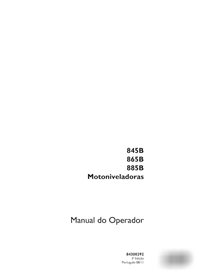 Case 845B, 865B, 885B grader pdf operator's manual PT