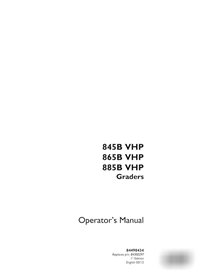Manual del operador en pdf de la niveladora VHP Case 845B, 865B, 885B