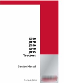Manuel d'entretien pdf pour tracteur Case JX60, JX70, JX80, JX90, JX95