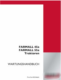 Case 45A, 55A tractor pdf service manual DE