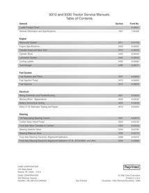 Manual de serviço em pdf do trator Case 9310, 9330