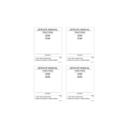 Caso 2090, 2290 tractor pdf manual de servicio