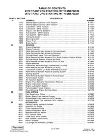 Caso 2470, 2670 tractor pdf manual de servicio