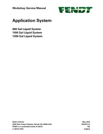 Fendt 900, 1100, 1300 Gal application system pdf workshop service manual  - Fendt manuals - FENDT-79037571A