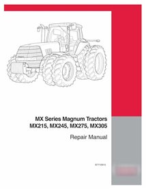 Manual de reparo em pdf do trator Case Magnum MX215, MX245, MX275, MX305