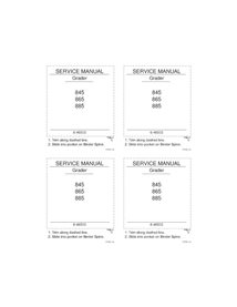 Manual de servicio en pdf de la niveladora Case 845, 865, 885