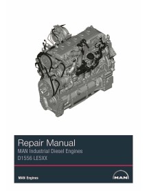 Manual de servicio del taller del pdf del motor diesel industrial MAN D1556 LE5XX - Man manuales