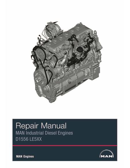 Manual de servicio del taller del pdf del motor diesel industrial MAN D1556 LE5XX - Hombre manuales - FENDT-79037442A
