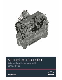 MAN D1556 LE5XX Motor diesel industrial pdf manual de serviço da oficina FR - Homem manuais - FENDT-79037443A