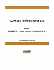 Case CX220C Serie 2 crawler excavator pdf parts catalog PT