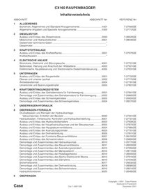Manual de serviço em pdf da escavadeira de esteira Case CX160 DE