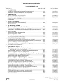 Case CX180 excavadora de orugas pdf manual de servicio DE