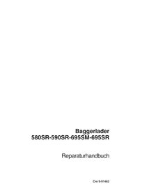 Case 580SR, 590SR, 695SM, 695SR retroexcavadora pdf manual de servicio DE