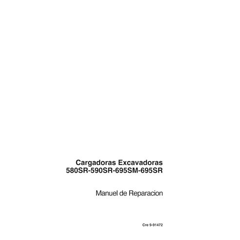 Manuel d'entretien pdf pour tractopelle Case 580SR, 590SR, 695SM, 695SR ES