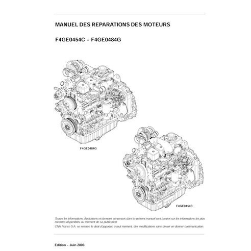 Case F4GE0454C - F4GE0484G engine pdf service manual FR