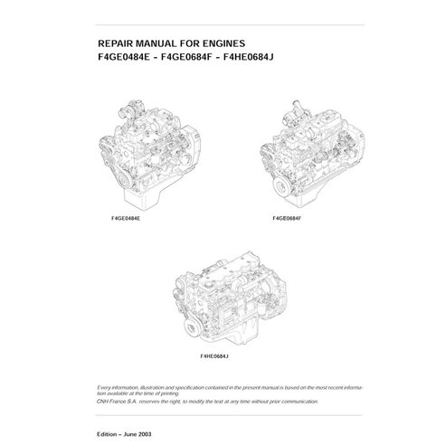 Case F4GE0484E, F4GE0684F, F4HE0684J engine pdf service manual 