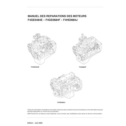 Case F4GE0484E, F4GE0684F, F4HE0684J engine pdf service manual FR