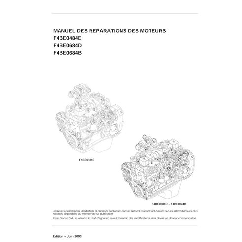 Case F4BE0484E, F4BE0684D, F4BE0684B engine pdf service manual FR