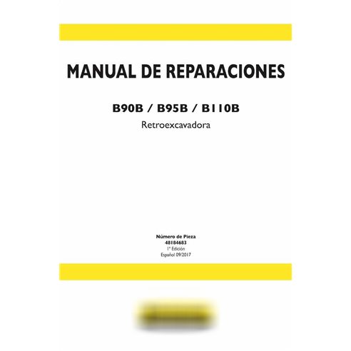 Manual de servicio en formato pdf de la retroexcavadora New Holland B90B, B95B, B110B ES