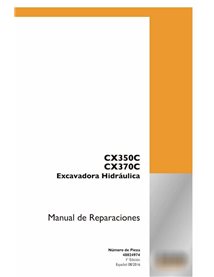 Case CX350C, CX370C hydraulic excavator pdf service manual ES