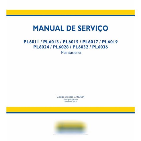 New Holland PL6011, PL6013, PL6015, PL6017, PL6019, PL6024, PL6028, PL6032, PL6036 planter pdf service manual PT