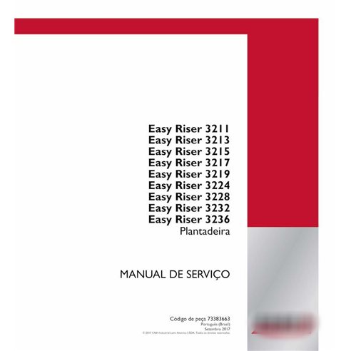 Case Easy Riser 3211, 3213, 3215, 3217, 3219, 3224, 3228, 3232,  3236 planter pdf service manual PT