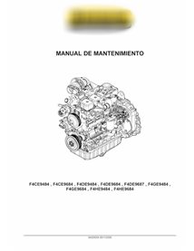 Manual de servicio en formato PDF de los motores New Holland F4CE9484, F4CE9684, F4DE9484, F4DE9684, F4DE9687, F4GE9484,