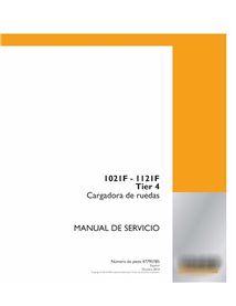 Manual de servicio en formato PDF de cargadoras de ruedas Case 1021F, 1121F Tier 4 ES