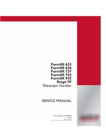 Case Farmlift 633, 636, 737, 742, 935 Stage IV telescopic handler pdf service manual 