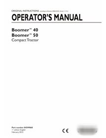 New Holland Boomer 40, 50 compact tractor pdf operator's manual 