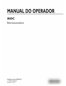 New Holland B80C backhoe loader pdf operator's manual PT
