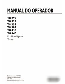 New Holland T8.295, T8.325, T8.355, T8.385, T8.430, T8.440 PLM Intelligence
 tractor pdf operator's manual PT