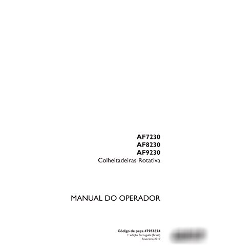 Manual del operador de la cosechadora Case Axial-Flow 7230, 8230, 9230 PT en formato PDF