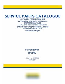 Catalogue de pièces détachées pour pulvérisateur New Holland SP2500 au format PDF PT