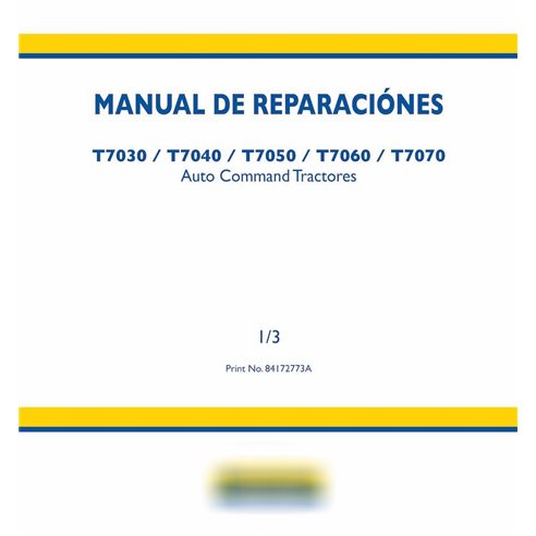 New Holland T7030, T7040, T7050, T7060, T7070 tractor pdf service manual ES